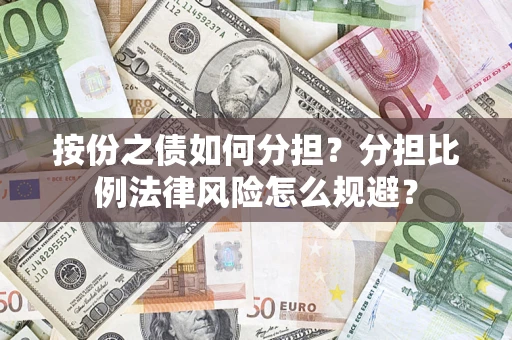 北京按份之债如何分担？分担比例法律风险怎么规避？