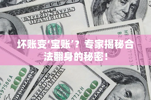 北京坏账变‘宝账’？专家揭秘合法翻身的秘密！