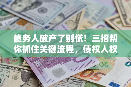 北京债务人破产了别慌！三招帮你抓住关键流程，债权人权益不再缩水