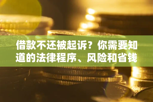 北京借款不还被起诉？你需要知道的法律程序、风险和省钱技巧